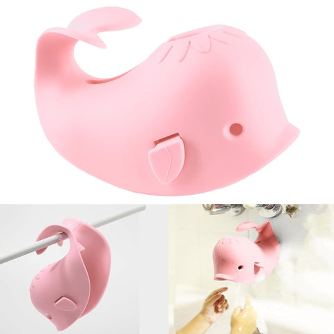 Bath Spout Cover for Bathtub,Baby Shower Protector Cover A Fun Way to Protects Baby from Bumping Head During Bathing Time Cute Soft Whale Design Making for Enjoyable Safe Baths (Lavender)