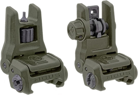 Magpul MBUS 3 Front Sight Bundle with MBUS 3 Rear Sight Set, OD Green, MAG1166-MAG1167