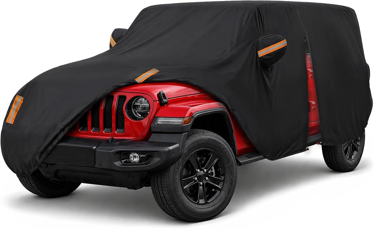 Car Cover for Jeep Wrangler 2 Door Waterproof 1987-2026 JK JL CJ YJ TJ