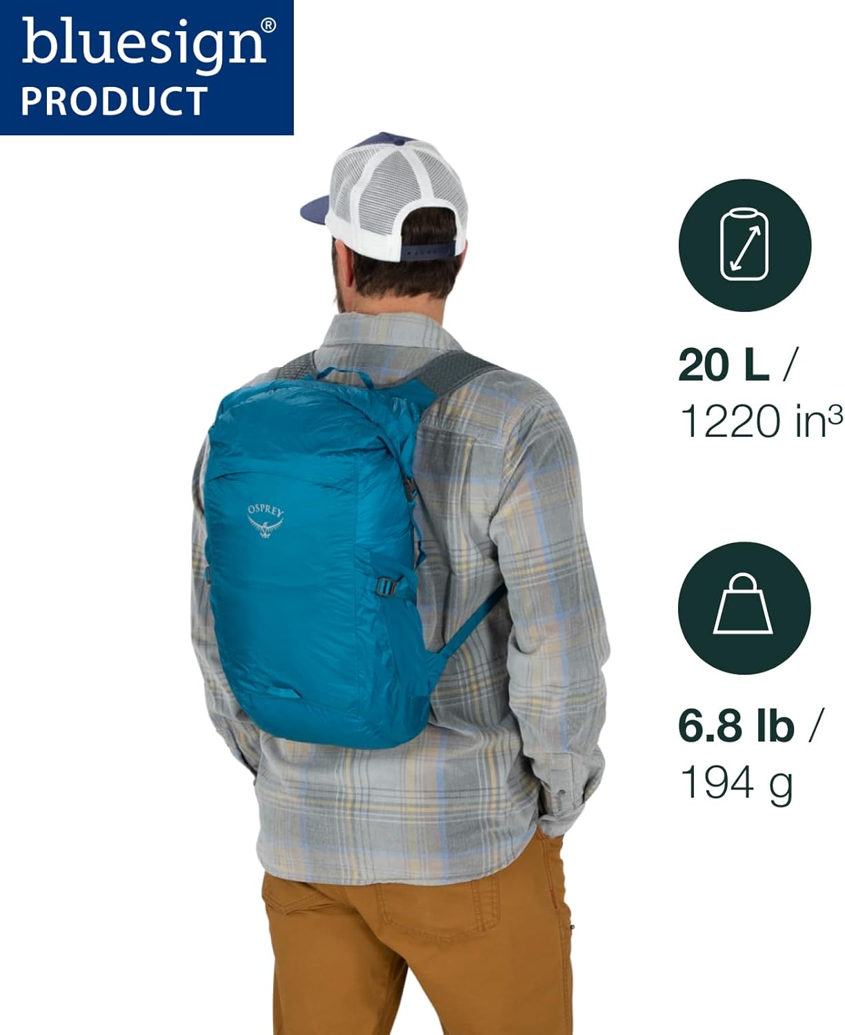 Osprey Ultralight 20L Dry Stuff Pack, Green OS