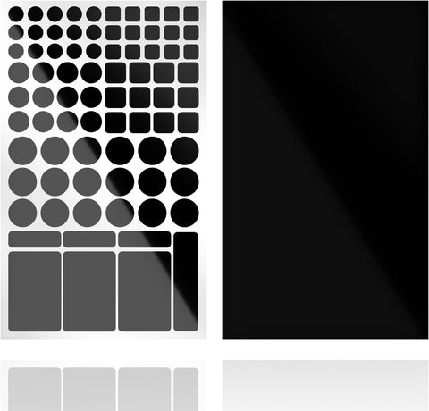 JIEHENG Light Dimming Stickers,2 Sheets Black,50% Dimming of Lights
