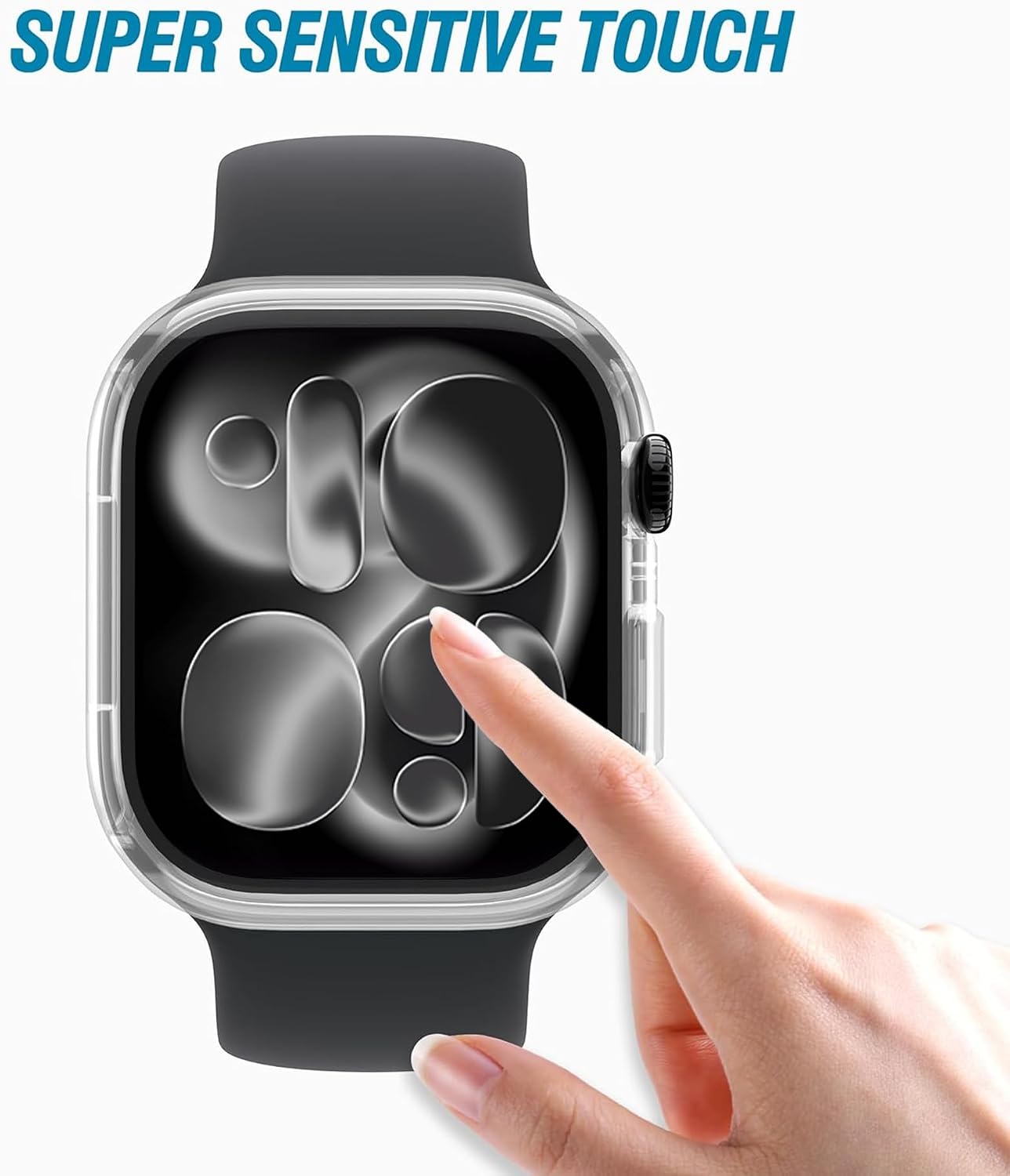Ailun 2 Pack Screen Protector Case for Apple Watch Series 11/10, 46mm