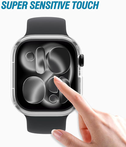 Ailun 2 Pack Screen Protector Case for Apple Watch Series 11/10, 46mm