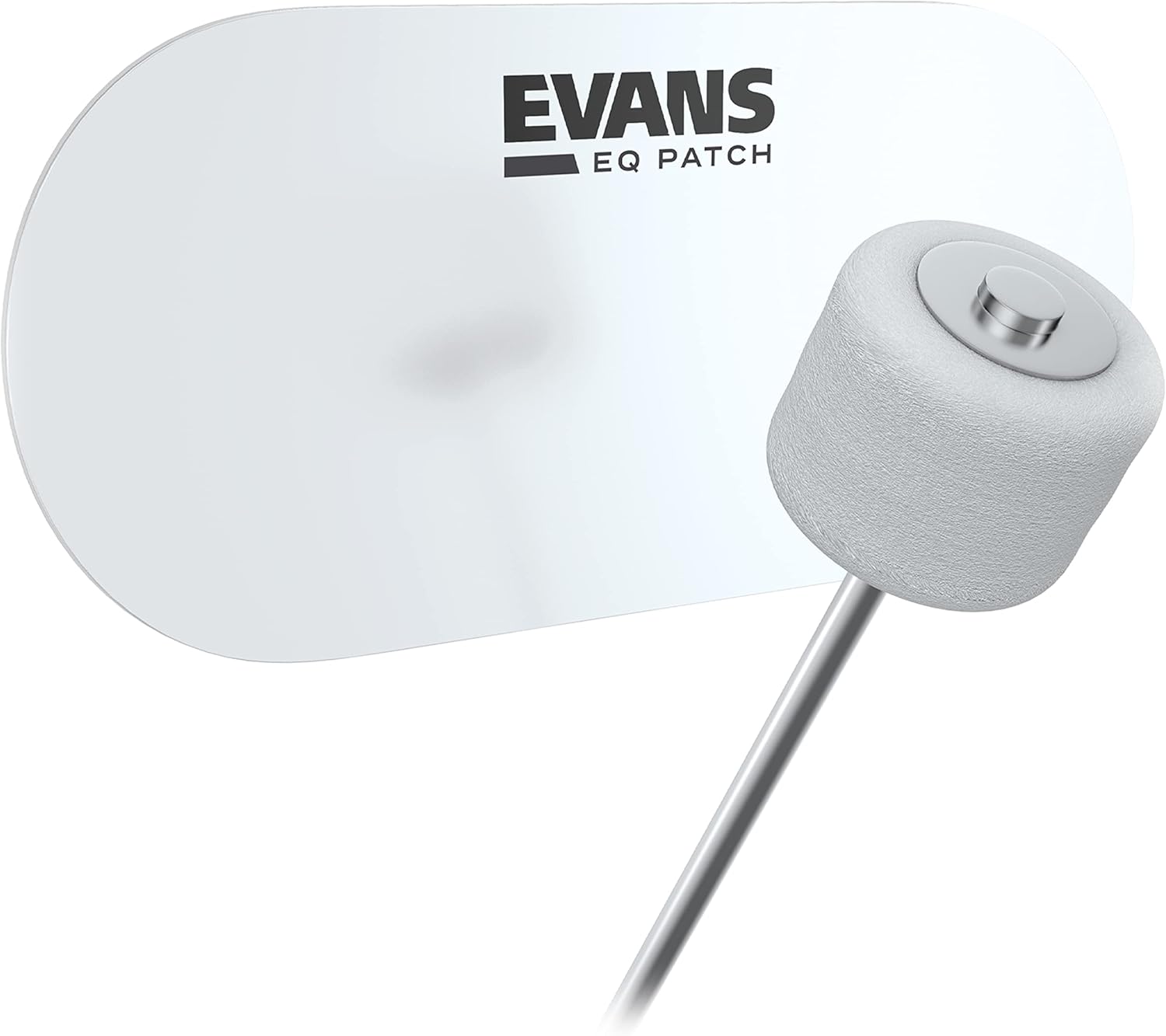 Evans EQ Single Pedal Patch, Clear Plastic