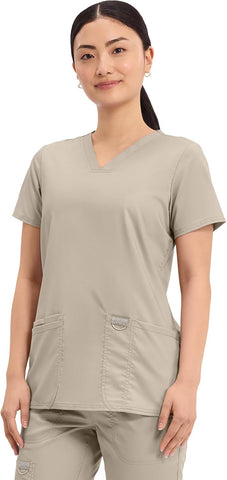 Cherokee WW Revolution Medical Women's Scrub Top V-Neck 3-Pocket Scrubs