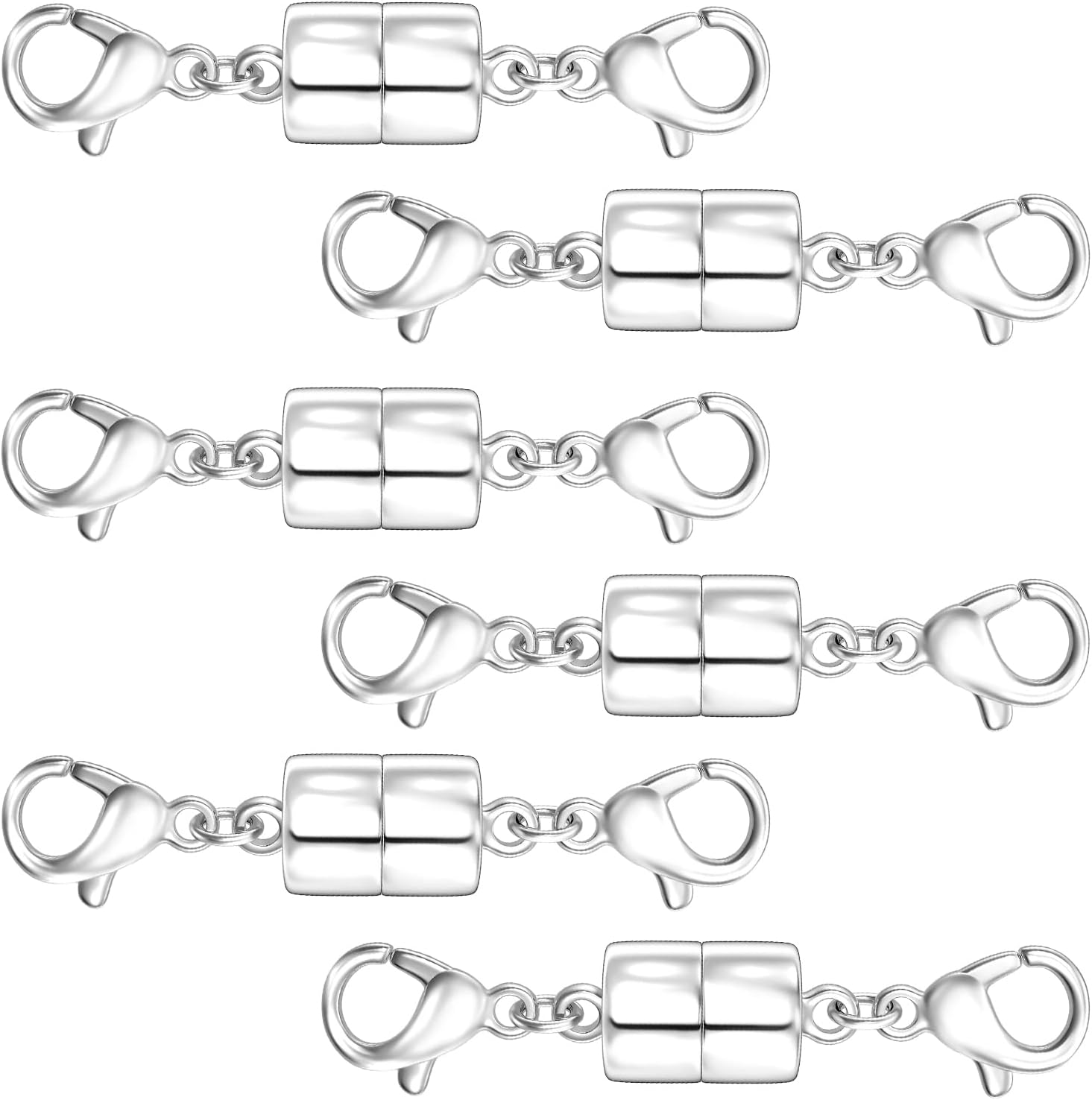 OHINGLT Magnetic Necklace Clasps and Closures with Double Lobster Clasp