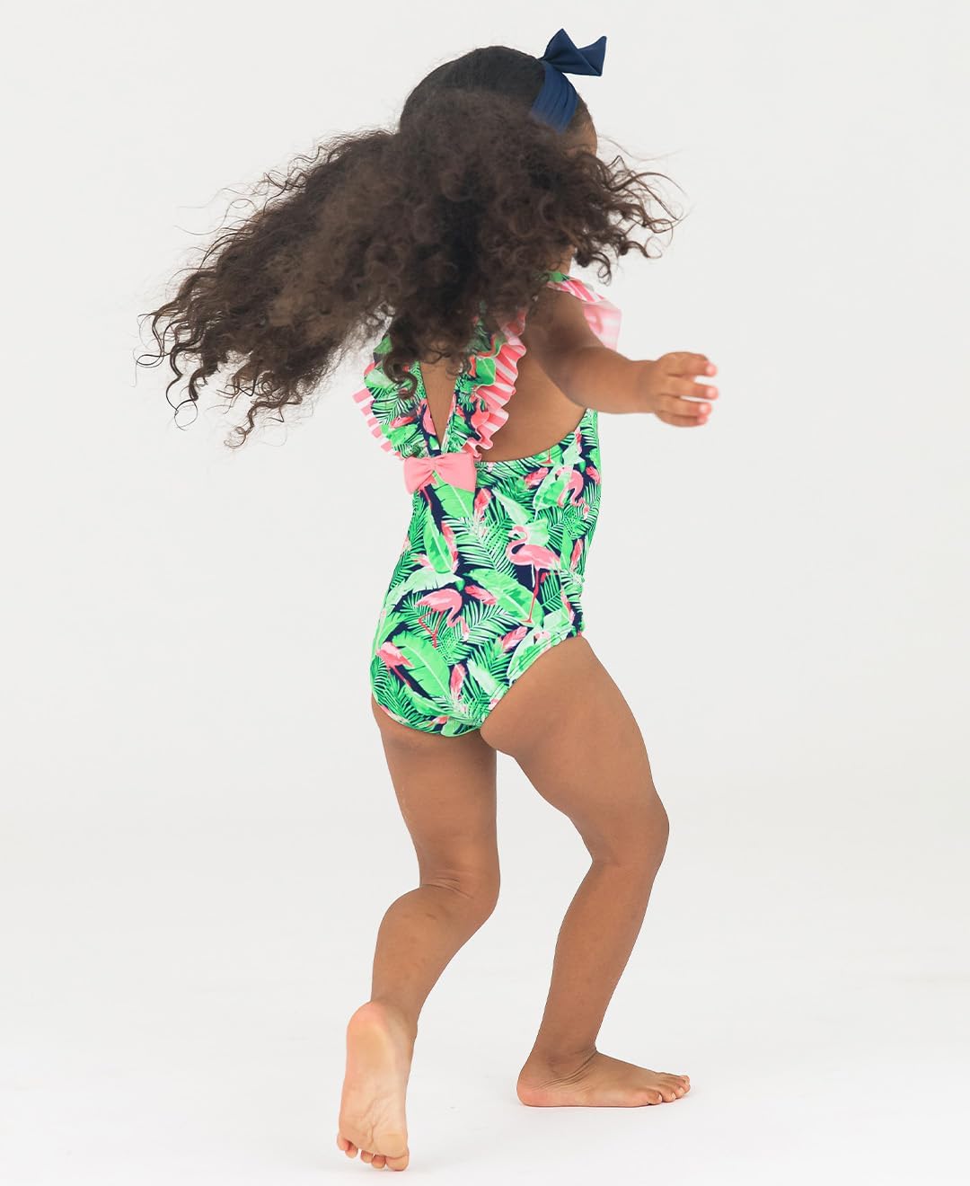 RuffleButts Baby/Toddler Girls Ruffle Strap - One Piece Swimsuit UPF 50+