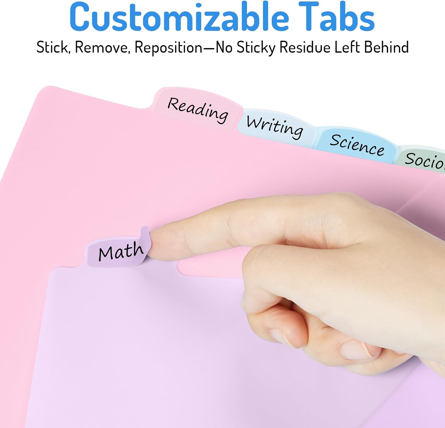 Forvencer 8 Count Dividers with Two Pockets, 8 tab Binder Dividers