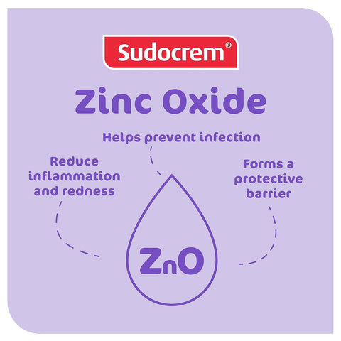 Sudocrem Baby Diaper Rash Cream, Skin Protectant with Zinc Oxide, 4.4oz