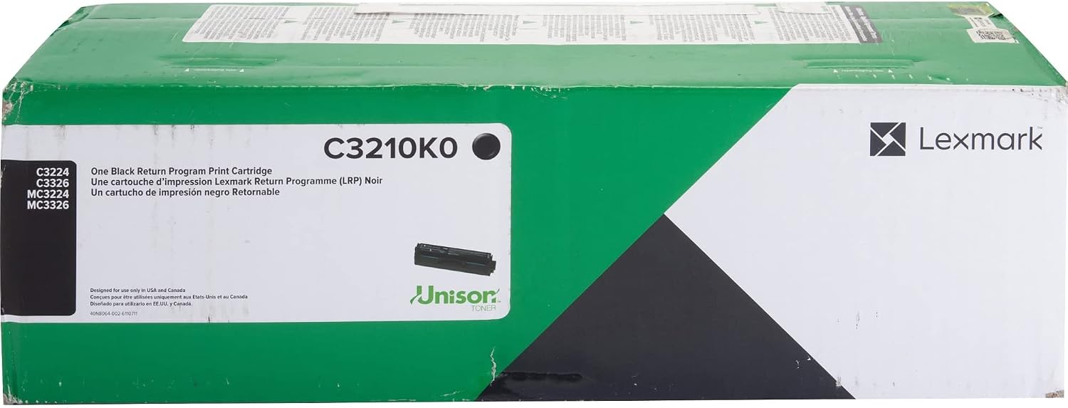 Lexmark C/MC3224, 3326, 3426 Magenta Return Program 1.5K Print Cartridge Part (C3210M0), 1 Unit