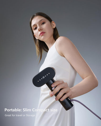 G6 Steamer for Clothes, Portable Travel Steamer Iron for Clothes, Just 0.7lbs Lightly, 10 Minutes of Continuous Steam, 900W Light Steame Irons for travel and home