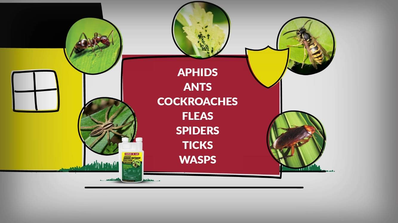 Compare-N-Save Concentrate Indoor & Outdoor Insect Control, 32 oz, Model Number: 75366