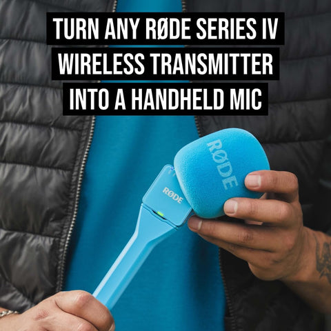 RØDE Interview GO Handheld Adaptor for RØDE Wireless Microphones (Blue)