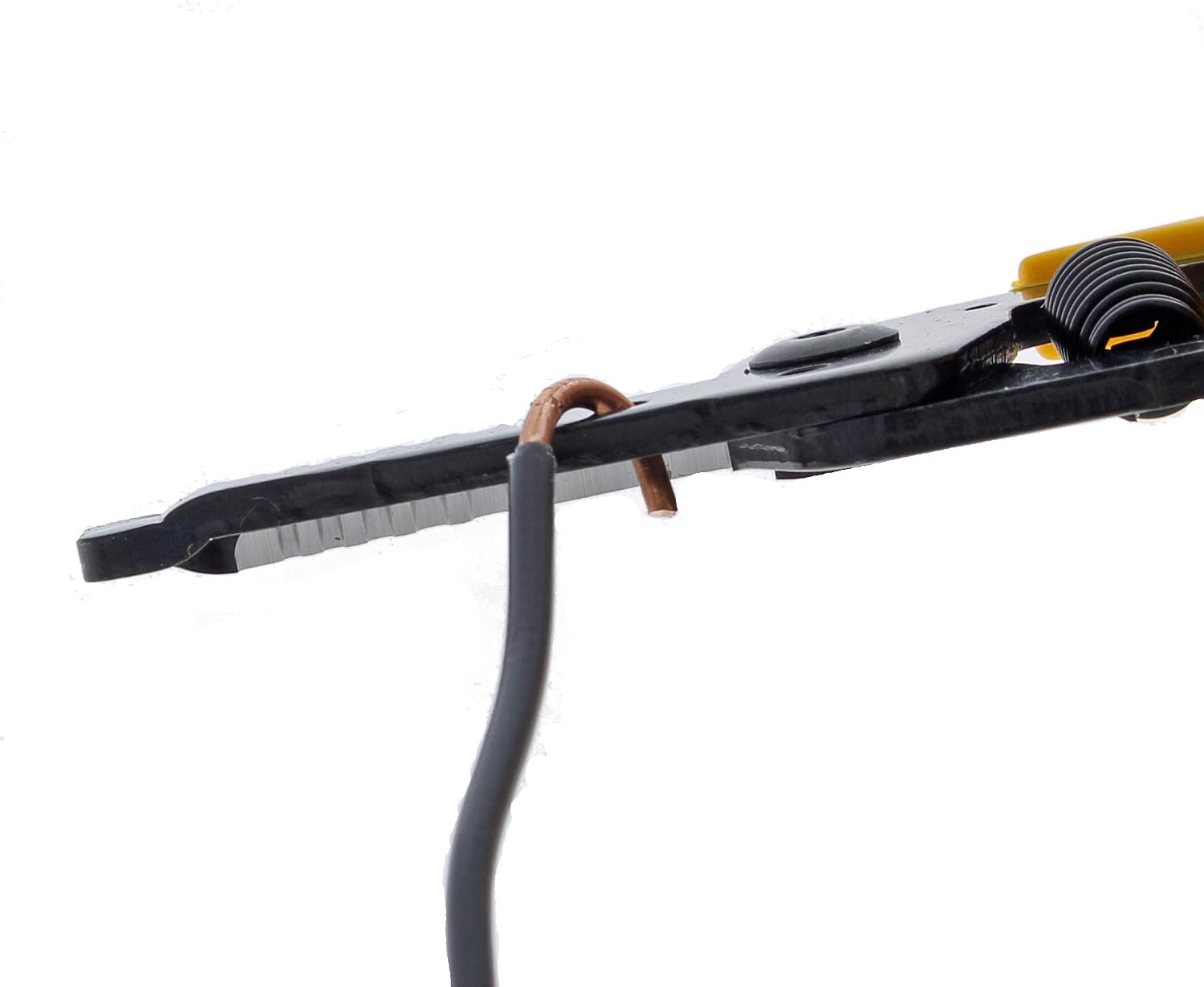 IDEAL Electrical 45-415 Premium Reflex T-5 Stripper - 10-20 AWG, Wire Stripper, Plier Nose, Slide Lock, Textured Grips,Yellow