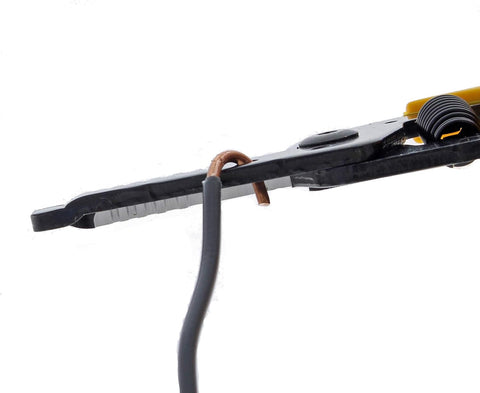 IDEAL Electrical 45-415 Premium Reflex T-5 Stripper - 10-20 AWG, Wire Stripper, Plier Nose, Slide Lock, Textured Grips,Yellow
