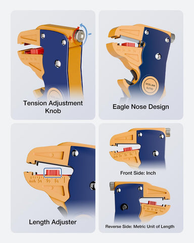 VCELINK Wire Stripper and Cutter, Quick Strip Automatic Wire Stripper