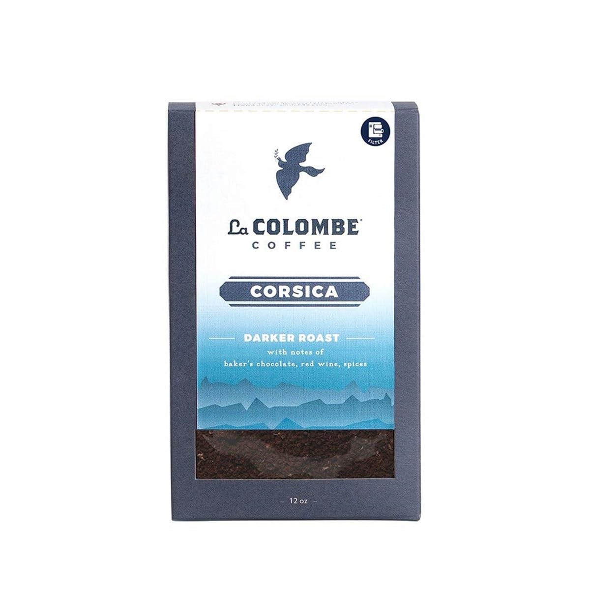 La Colombe Corsica Dark Roast Ground Coffee - 12 Ounce (Pack of 4)