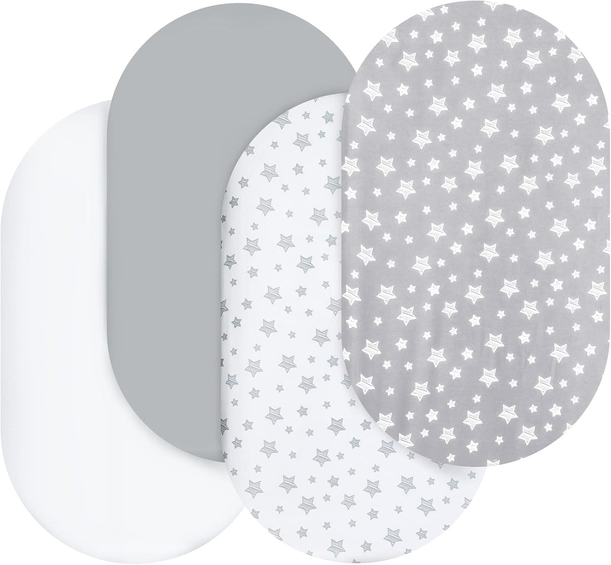 Bassinet Sheets for Baby Boy or Girl, Universal Fit for Bassinet Mattress