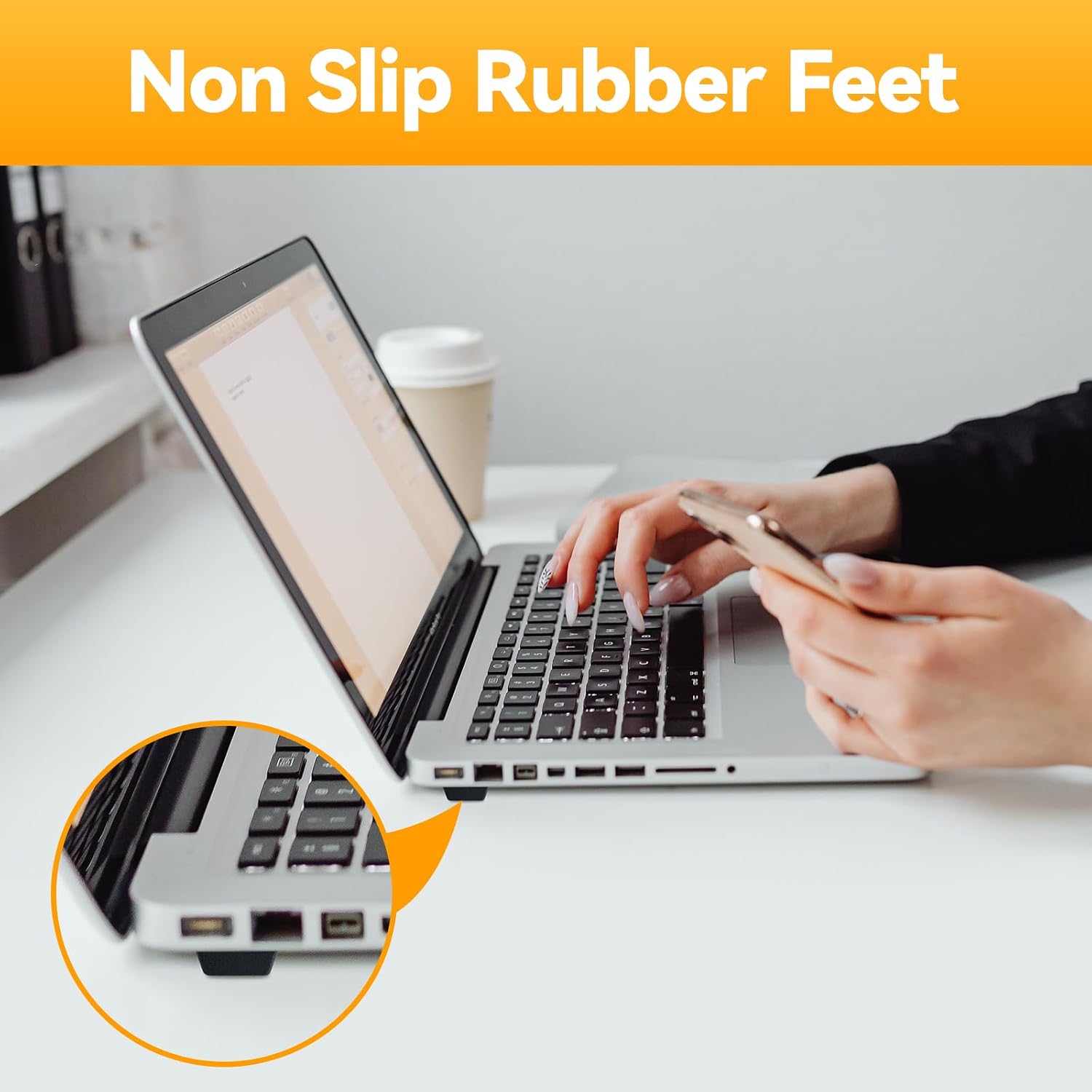 Black Rubber Feet 72PCS Self Adhesive Rubber Feet Black Bumper Pads Square Bumpers for Electronics Speakers Computers Keyboard PS4