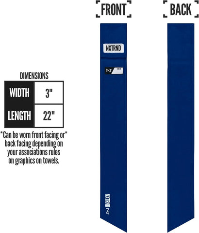 Nxtrnd Streamer Football Towel, Thin Sports Towel, Dries Hands & Football Accessories (Navy Blue)