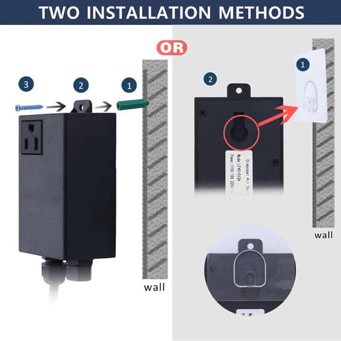 Garbage Disposal Air Switch Kit Single Outlet Sink Top Waste Disposal Long Stainless Steel Black On/Off Air Button Food and Waste Disposals Part by Etoolcity