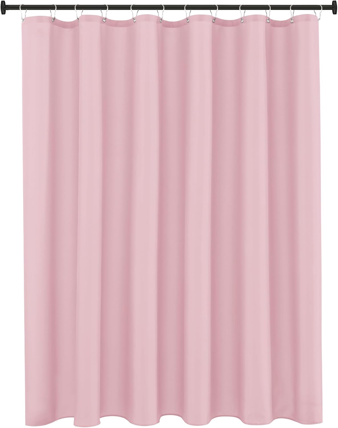 Fabric Shower Curtain Liner 72x72 Inch-Pink Standard Size Shower Liners