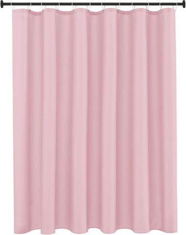Fabric Shower Curtain Liner 72x72 Inch-Pink Standard Size Shower Liners