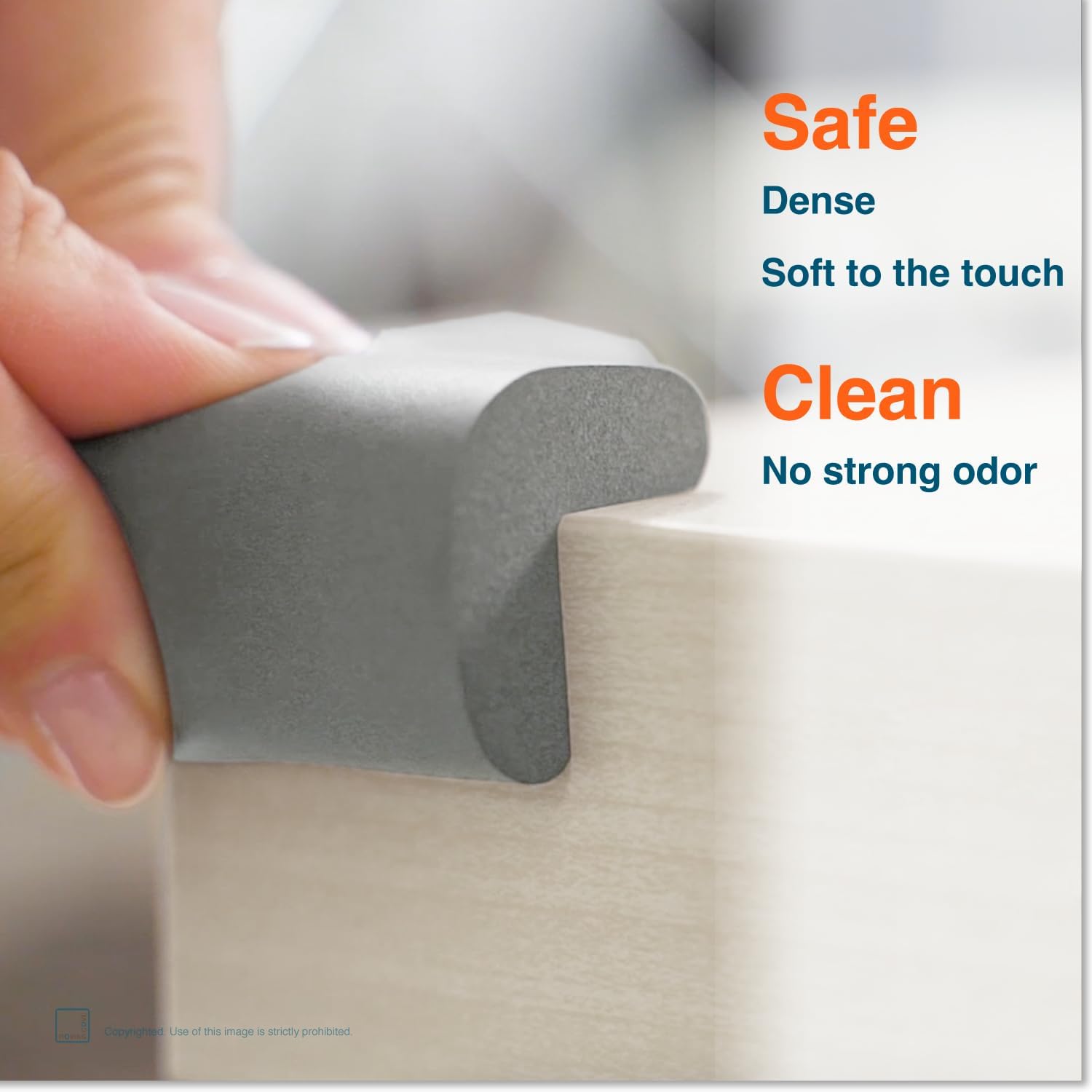 Roving Cove Baby Proof Corner Protector, Pre-Taped, 12 Large Corners