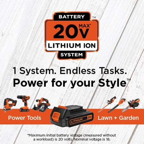 BLACK+DECKER 20V MAX Matrix Quick Connect System, Cordless Lithium Power Drill and Driver, Battery Included (BDCDMT120C)