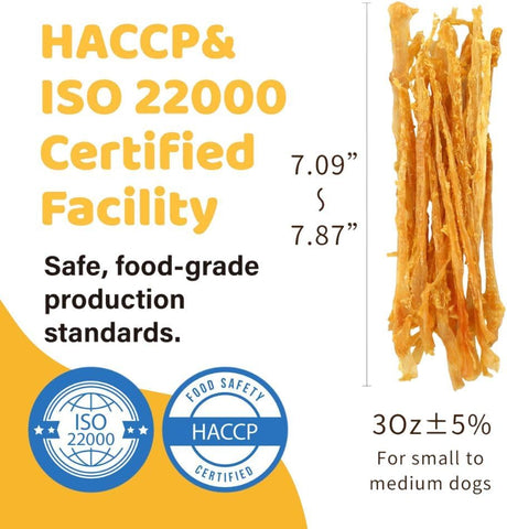 iPaw Turkey Tendon for Dogs, All Natural Human Grade Puppy Chew, Strips