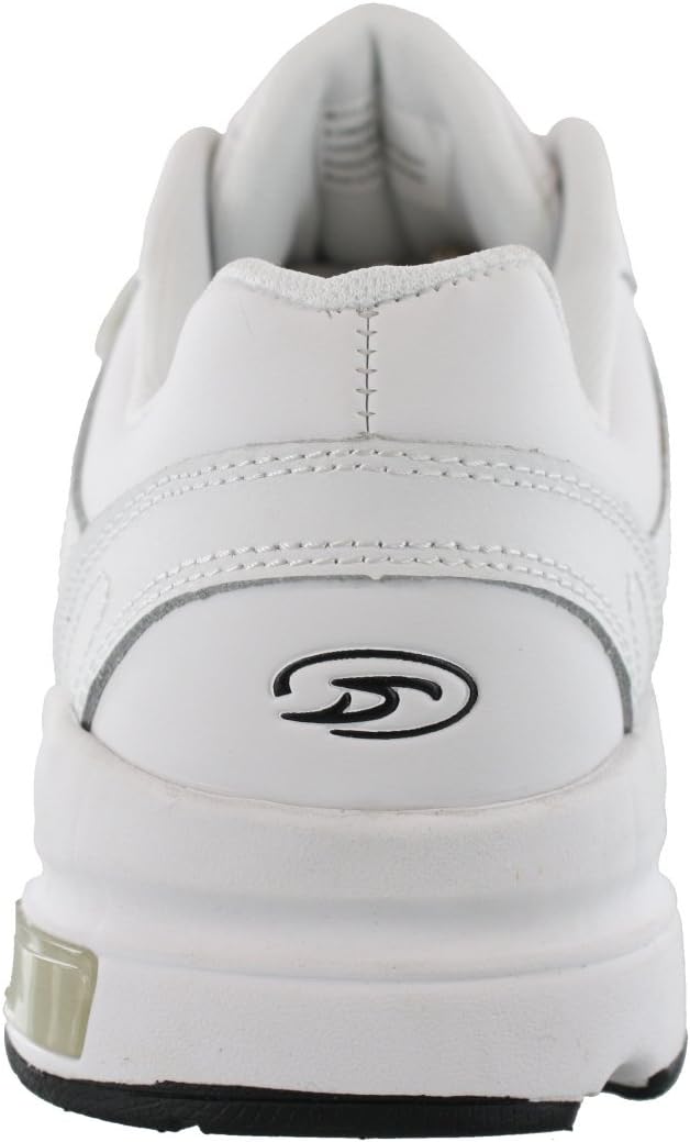 Dr.Scholls Mens Omega Light Weight Dual Strap Sneaker wide width (9 2E US, White)
