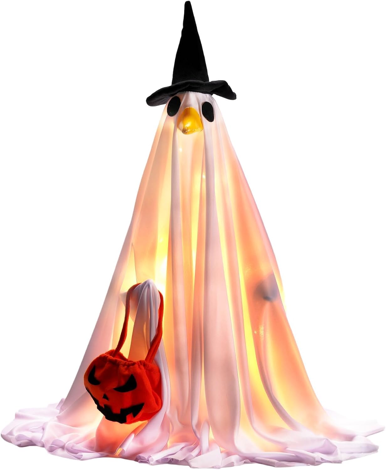 Halloween Lighted Ghost Porch Goose Outfits for 23 Inch Statue