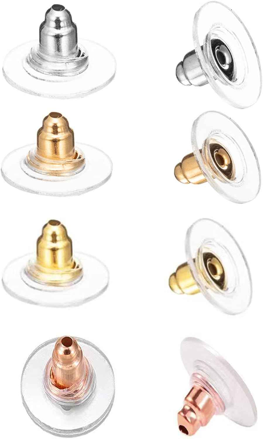 Gold Earring Backs,Earring Lifters for Droopy Ears,Earring Backs Lifters