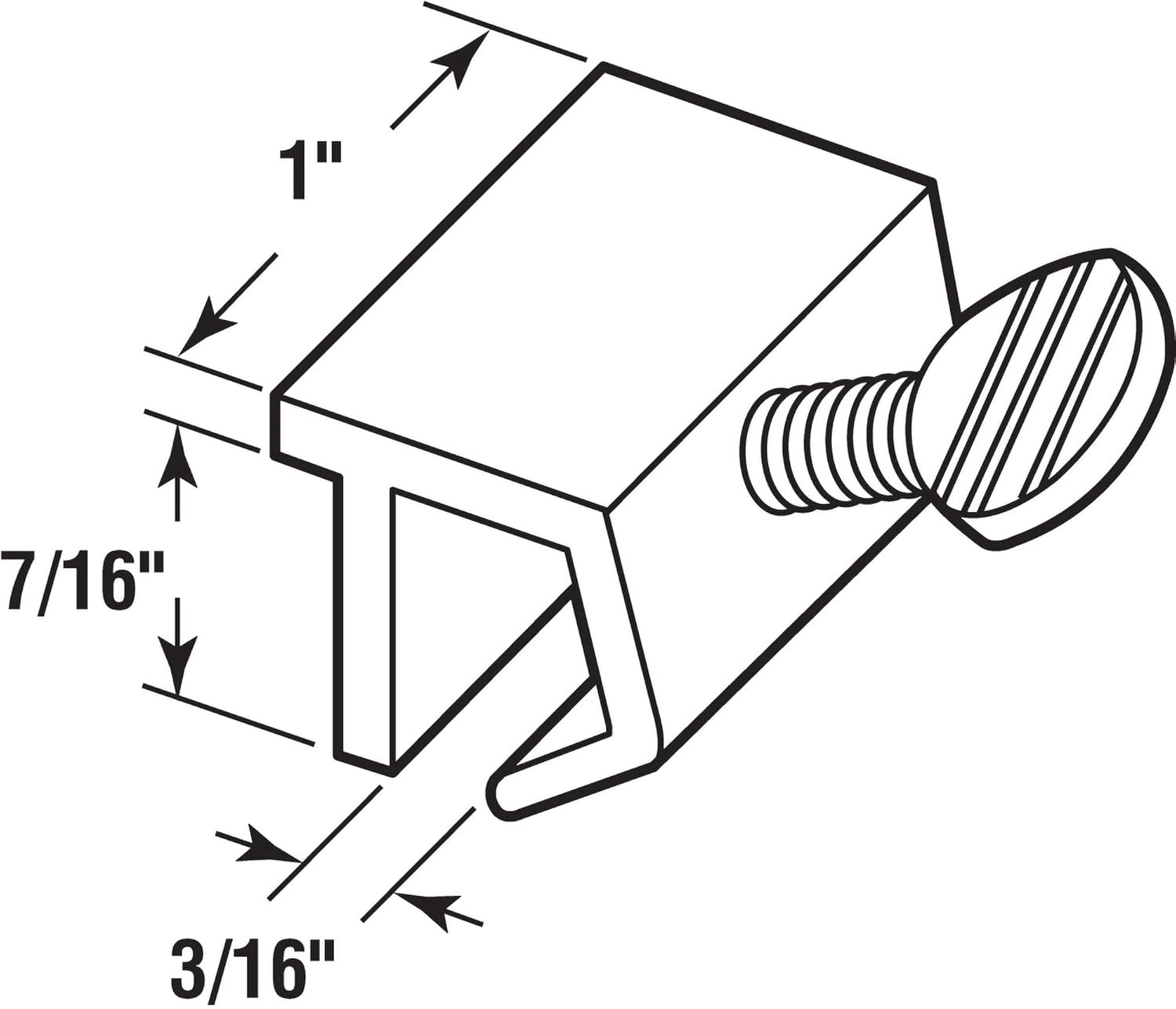 Prime-Line Sliding Window Security Lock, White, 1/8 in. Rail, 4 Pack