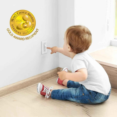 Wall Switch Guard, Child Proof Light Switch Cover Guard | Toggle Style | Light Switch Protection | Keep Toggle Switch in On or Off Position | 1 Pack, White