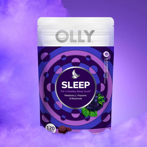 OLLY Sleep Support Gummy Supplement,* 3 mg Melatonin - 120 Count Pouch