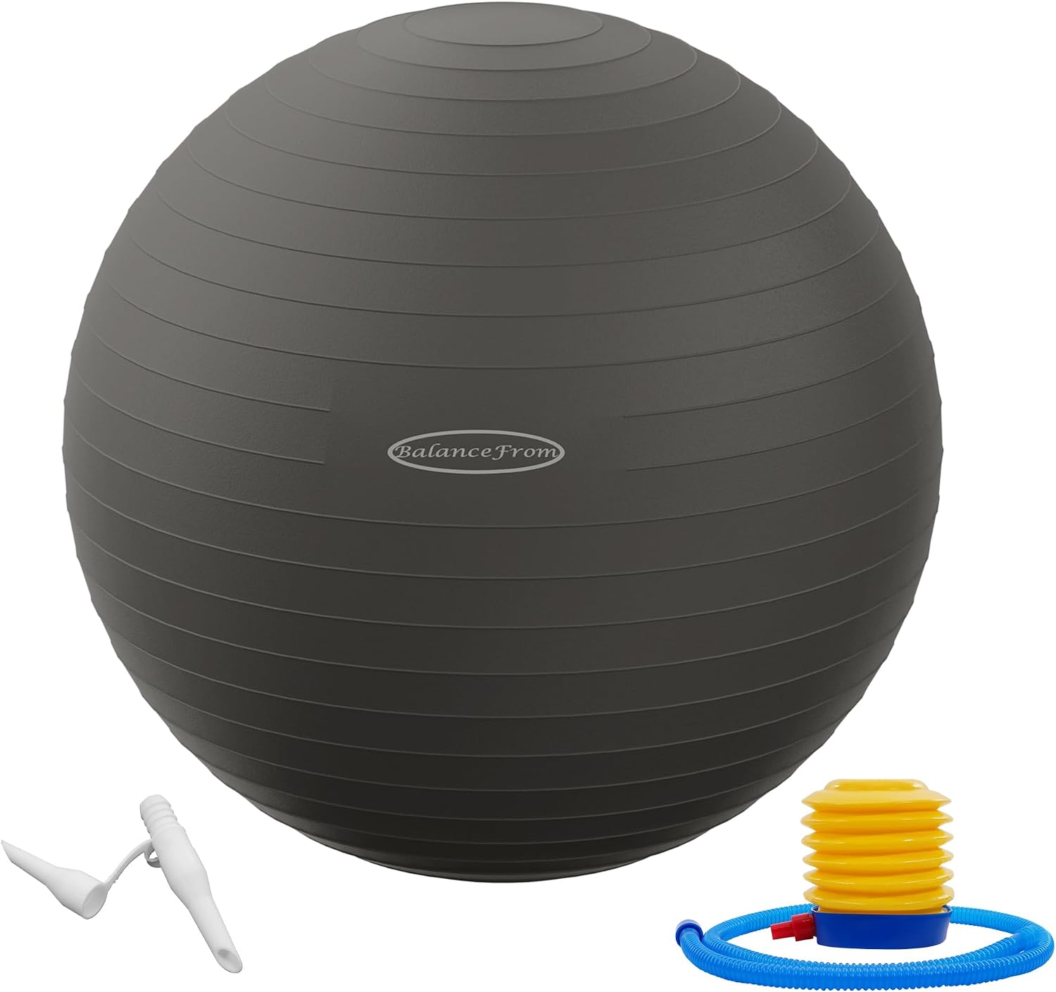 Fitvids Anti-Burst and Slip Resistant Exercise Ball Yoga Ball Fitness Ball Birthing Ball with Quick Pump