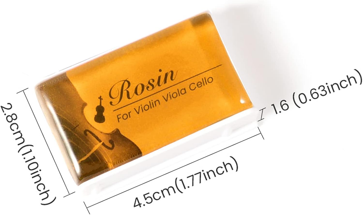 Rosin, Violin Rosin [6 Pack] Cello Viola Rosin for Violin Bow, Light Low Dust Resin, Violin Accessories by Dulphee
