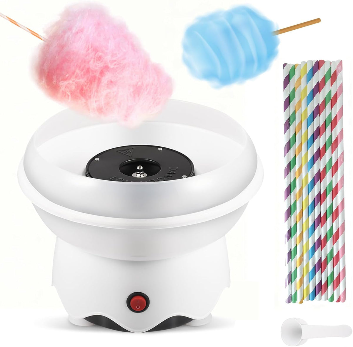 Cotton Candy Maker for Christmas Gifts, Birthday Party, Easy to Use & Clean