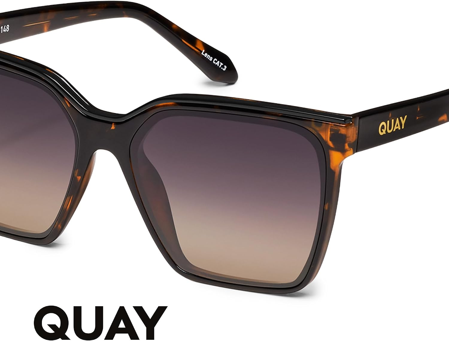 QUAY Level Up Square Sunglasses for Women