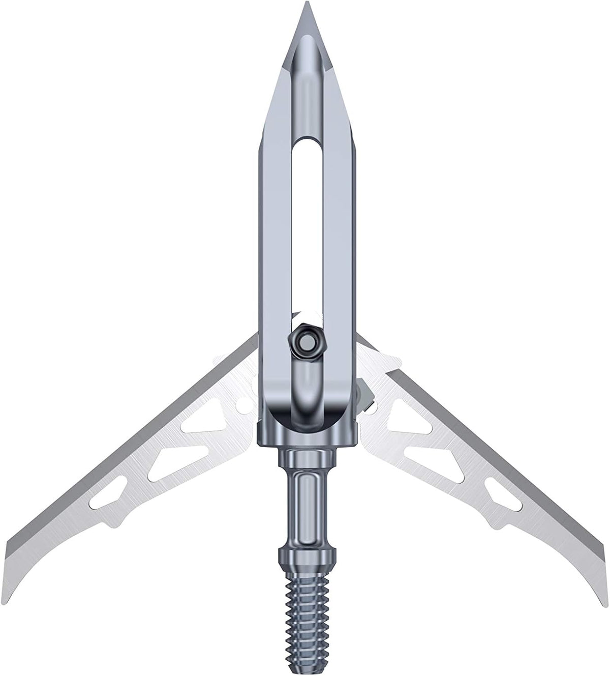 RAVIN Mechanical Broadheads 100 Grain - Crossbow Broadheads with 2-Inch Cut, Internal Spring Clip System, 500 FPS Rated – Titanium, Steel & Aluminum Options for Crossbow Bolts (3-Pack)