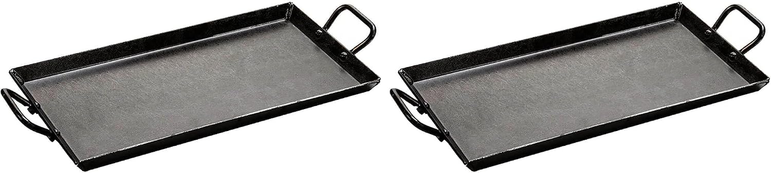 Lodge Pre-Seasoned Carbon Steel Griddle, 18 x 10 Inches