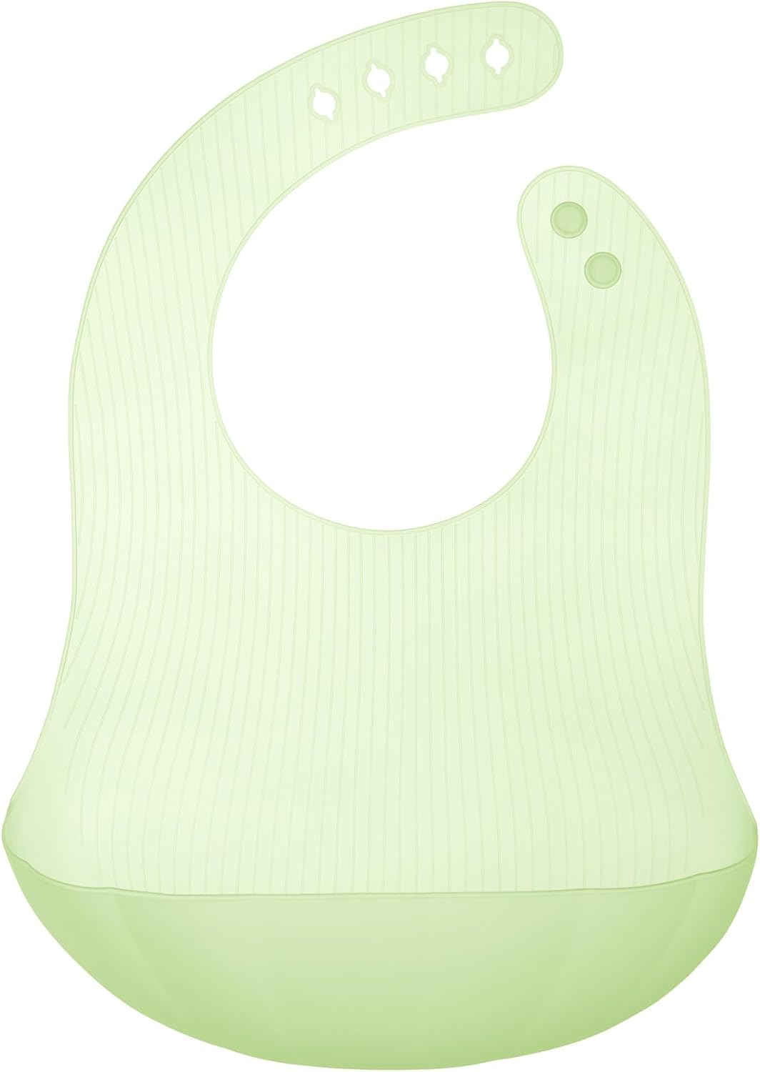 Olababy Fold N Go Silicone Baby Bib w/Travel Case, Waterproof