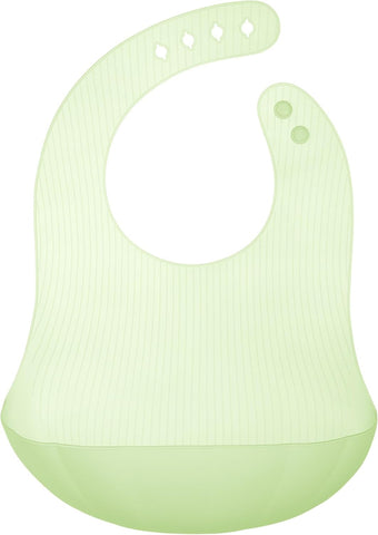 Olababy Fold N Go Silicone Baby Bib w/Travel Case, Waterproof