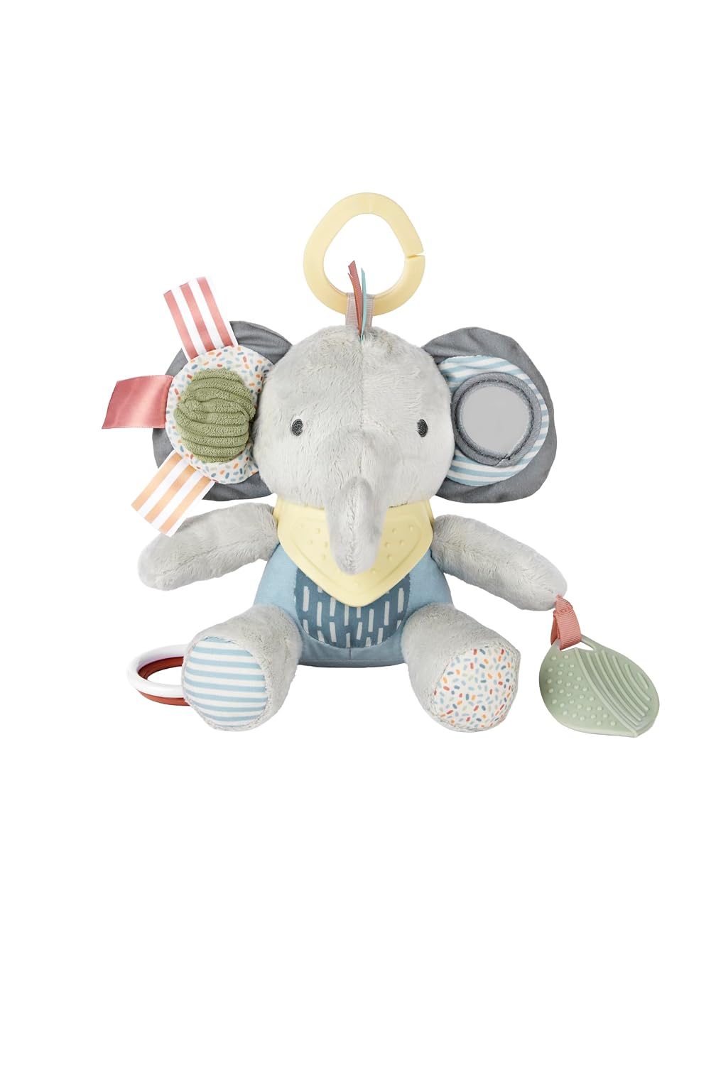 Skip Hop Bandana Buddies Baby Activity and Teething Toy with Multi-Sensory Rattle and Textures, Fox