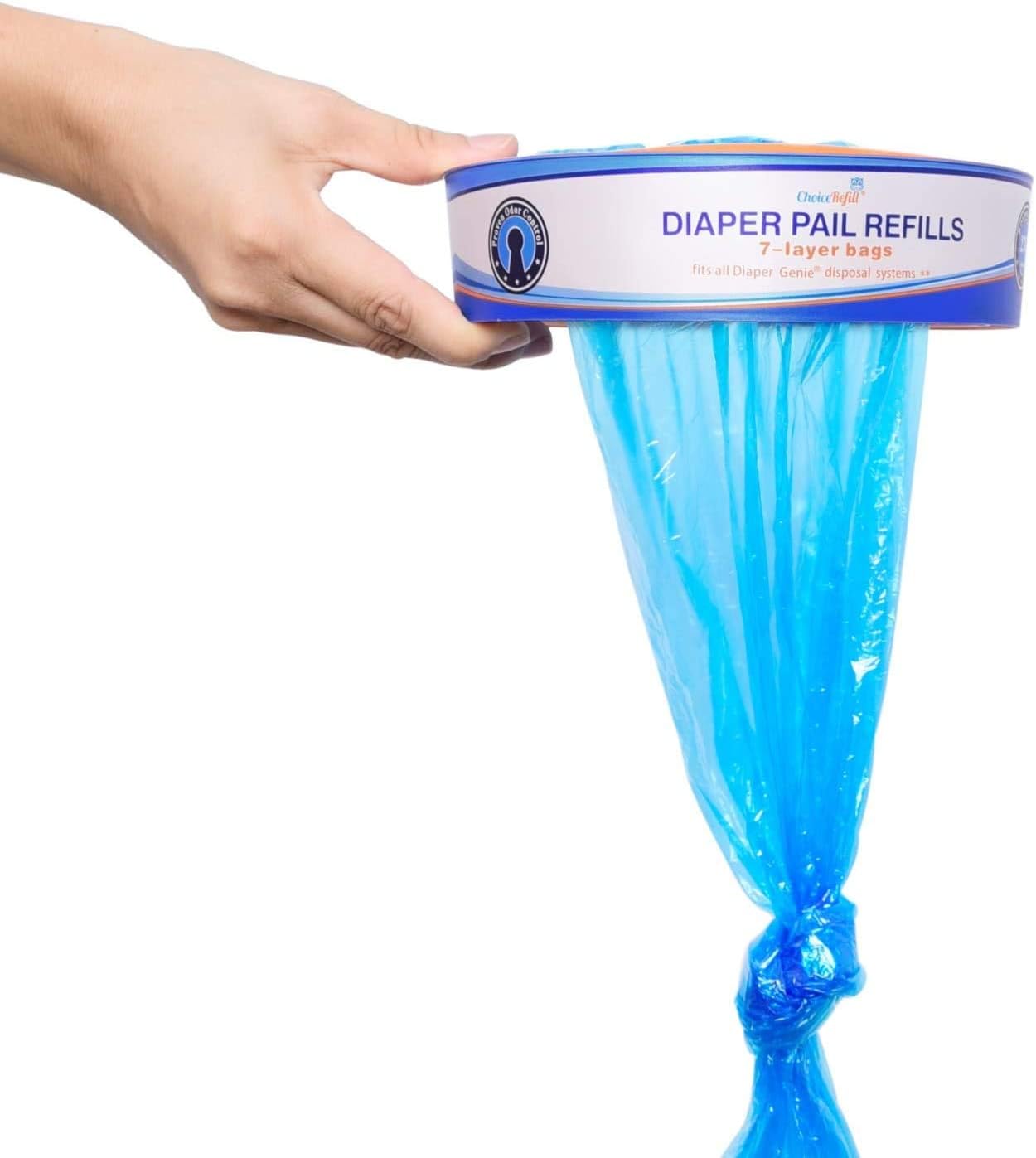 ChoiceRefill Compatible with Diaper Genie Pails, 4-Pack, 1300count