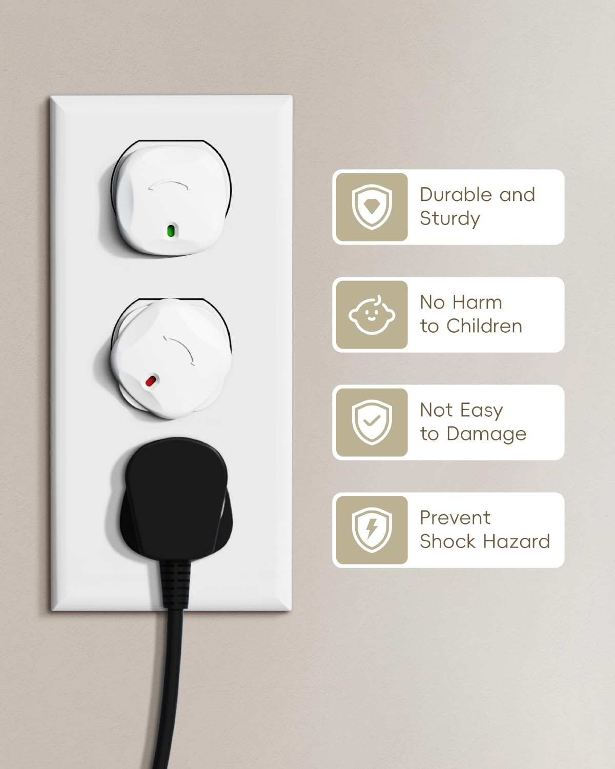 Plug Covers Baby Proofing 24 Packs for Electrical Outlets