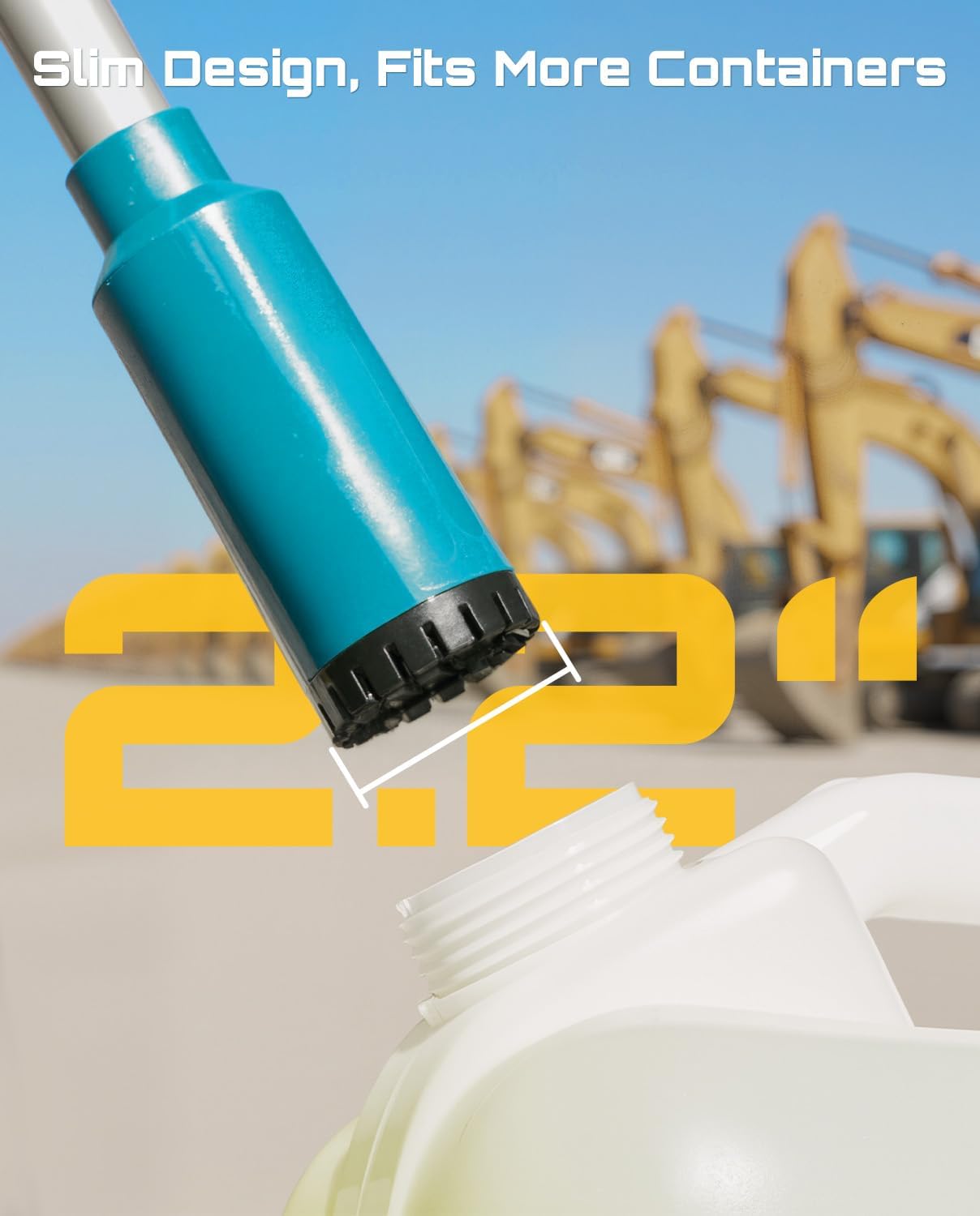 SEESII Cordless Stick Water Pump, 2.2" Slim Head, Water & Diesel Transfer