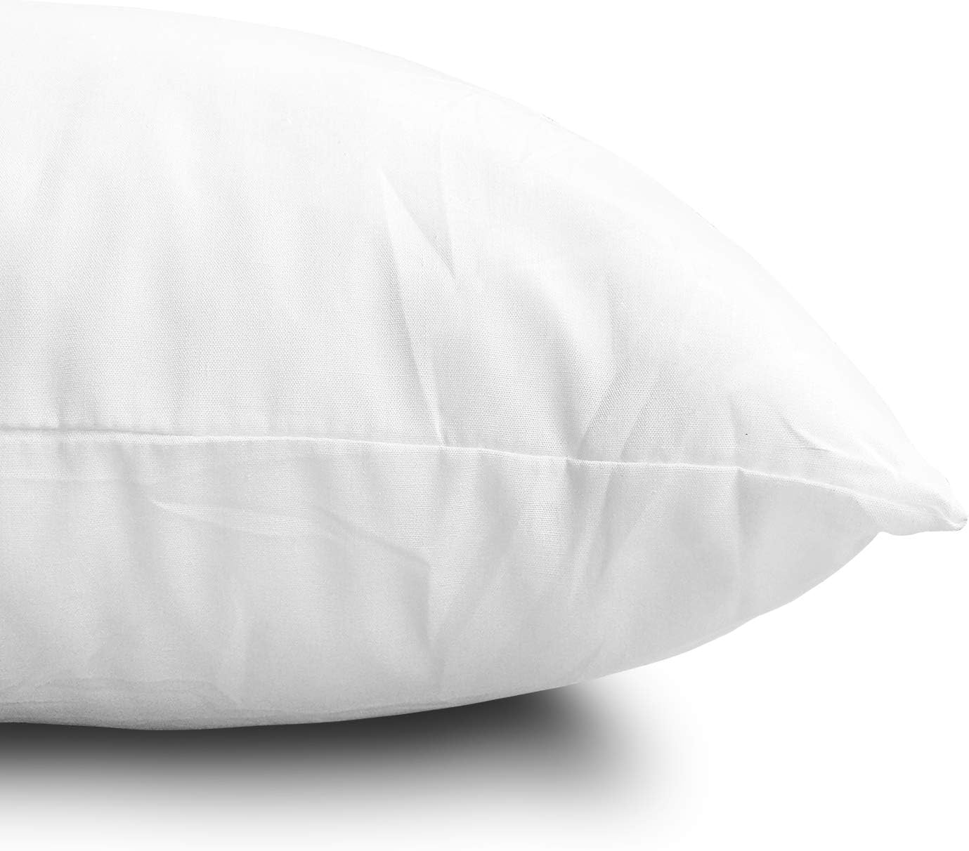 EDOW Throw Pillow Inserts, Set of 4 Lightweight Down Alternative Polyester Pillow, Couch Cushion, Sham Stuffer, Machine Washable. (White, 16x16)