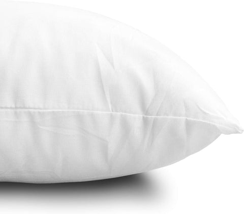 EDOW Throw Pillow Inserts, Set of 4 Lightweight Down Alternative Polyester Pillow, Couch Cushion, Sham Stuffer, Machine Washable. (White, 16x16)